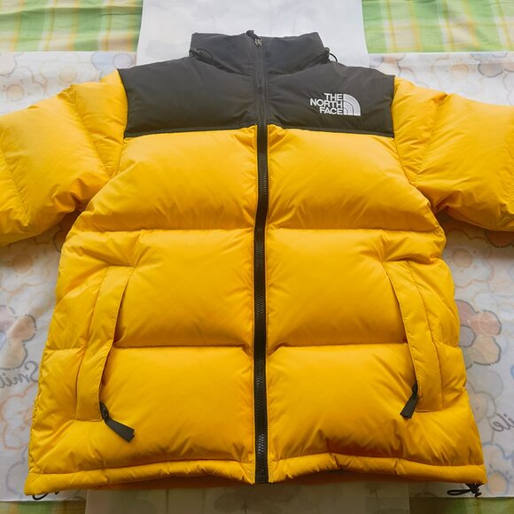 The North Face Retro Yellow and Black Warm Down Jacket - Picture 1 of 10
